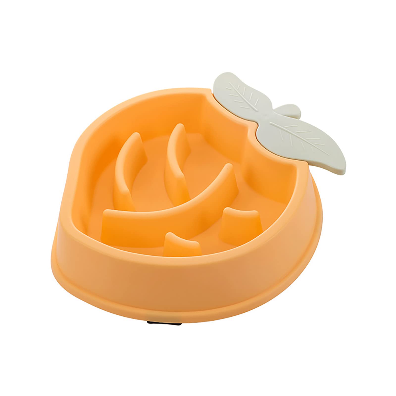 JKRED Slow Feeder Dog Bowl - Non-Slip Puzzle Feeder for Fast Eaters - Anti-Gulping Pet Food Dish - Helps Prevent Bloat & Improve Digestion (Yellow, One Size) - Perfect for Mealtime Training & Portion Control for Dogs