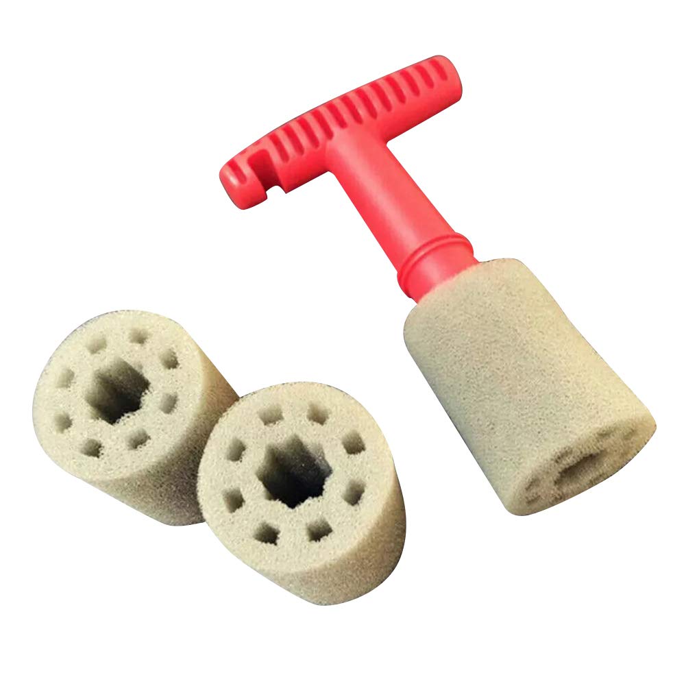 Premium Car Lug Nut & Wheel Cleaning Brush Kit - T-Shaped Handle Detailing Brush with 3 Extra Sponges for Deep Cleaning Tires, Wheels & Hard-to-Reach Areas - Perfect for Car Wash, Auto Detailing & DIY Cleaning