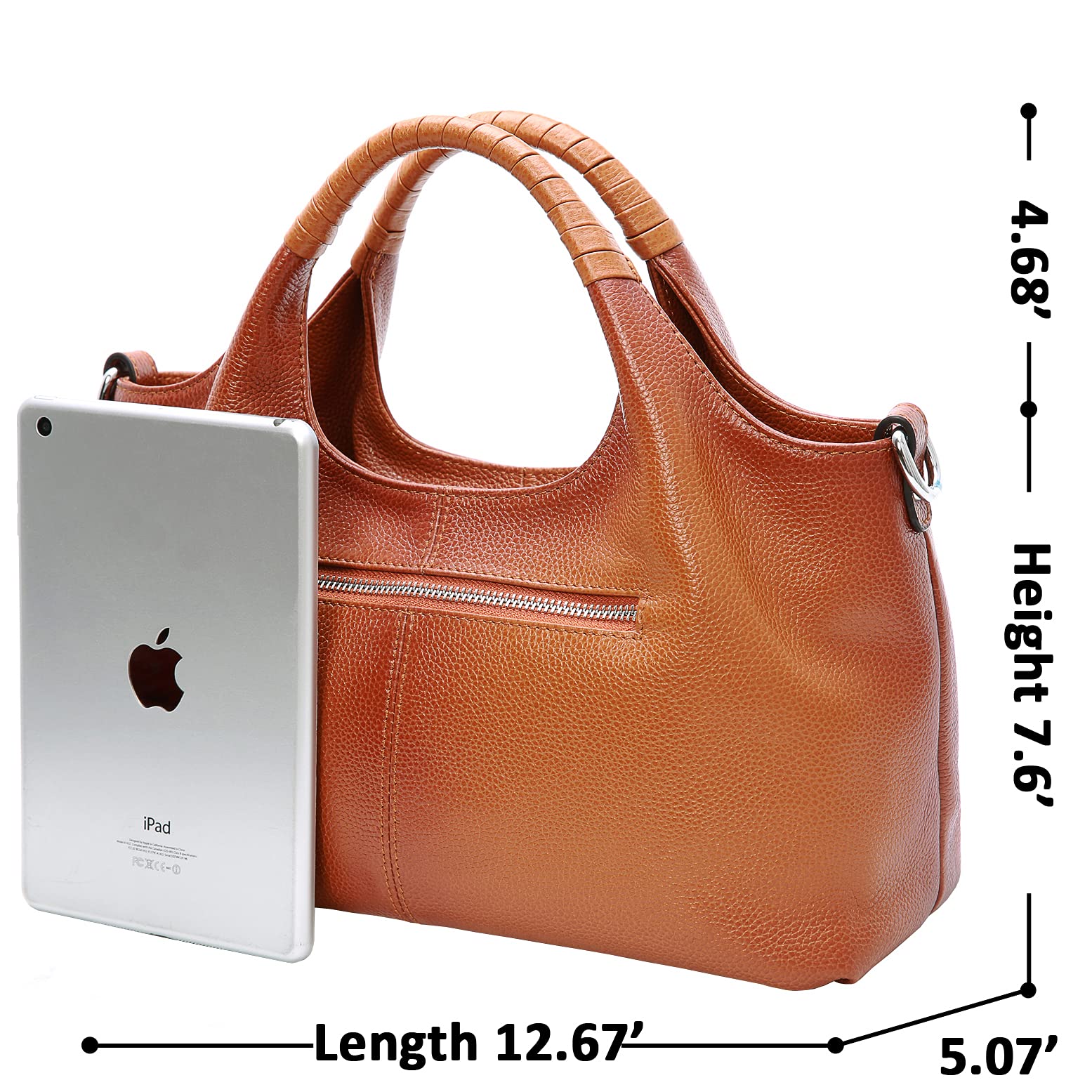 **ISWEE Genuine Leather Women's Shoulder Bags & Handbags - Designer Crossbody Satchel, Hobo & Medium Tote Purse for Work, Travel & Everyday Use**