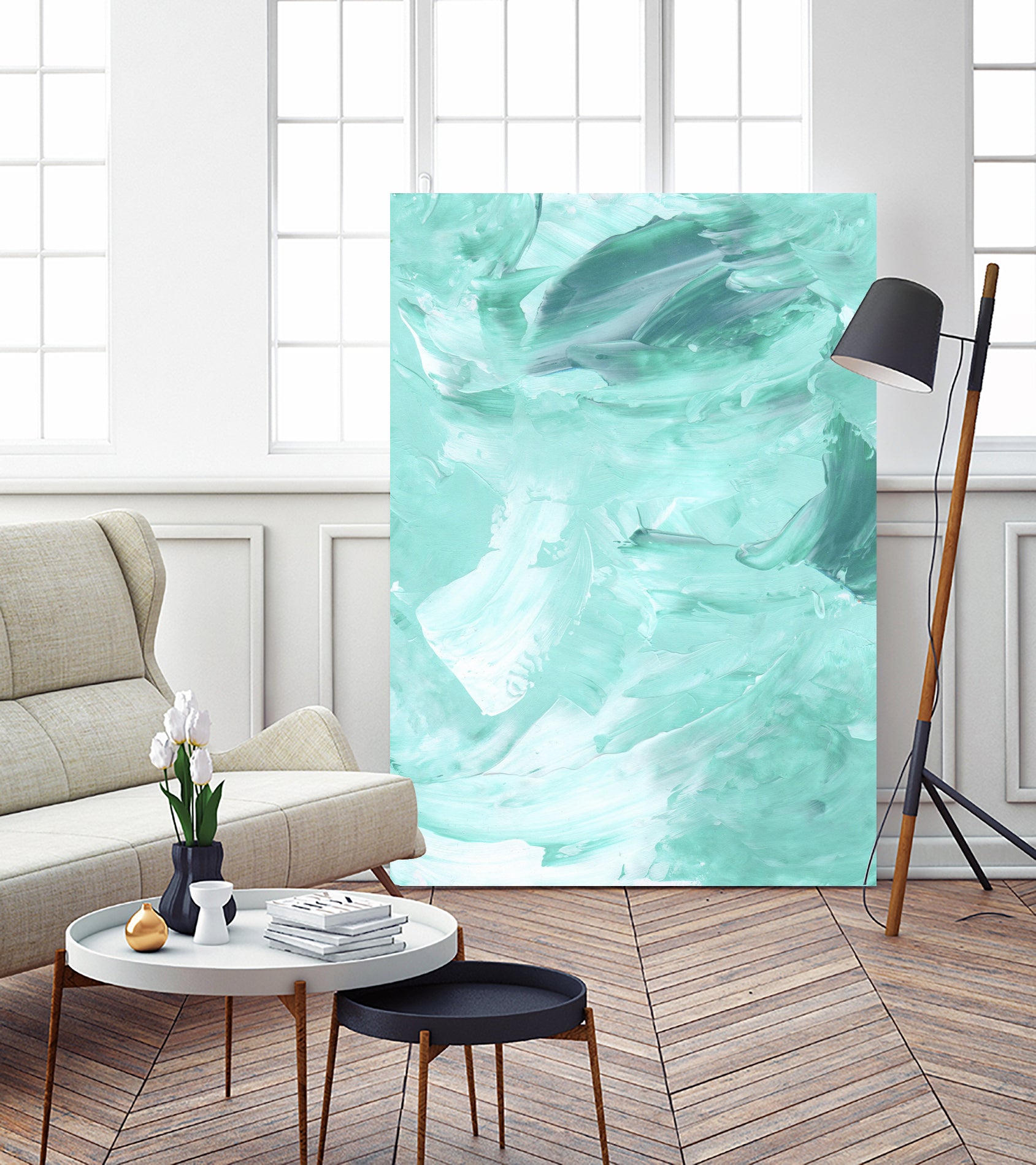 Abstract 1052 - Modern Wall Art Canvas Painting for Home & Office Decor | Perfect for Living Room, Bedroom, and Workspace Aesthetic Enhancement