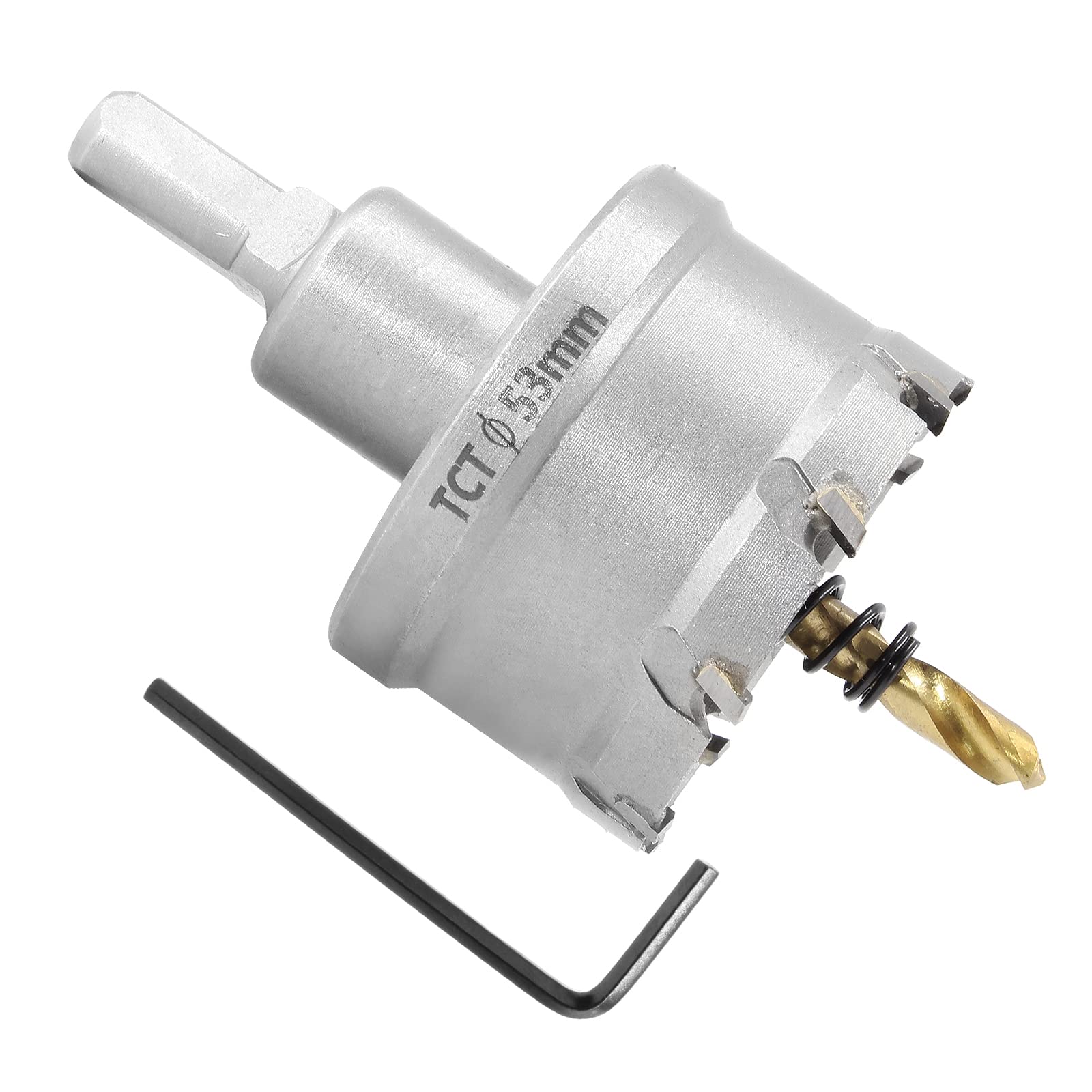 TCT Hole Saw 2-1/8 Inch for Metal - Stainless Steel, Aluminum, Brass Cutting