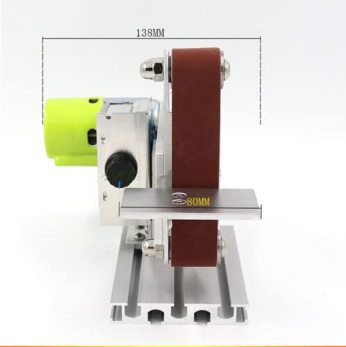 Electric Mini DIY Micro Belt Sander - Compact Bench Sander Tool for Woodworking, Metal Polishing & Craft Projects