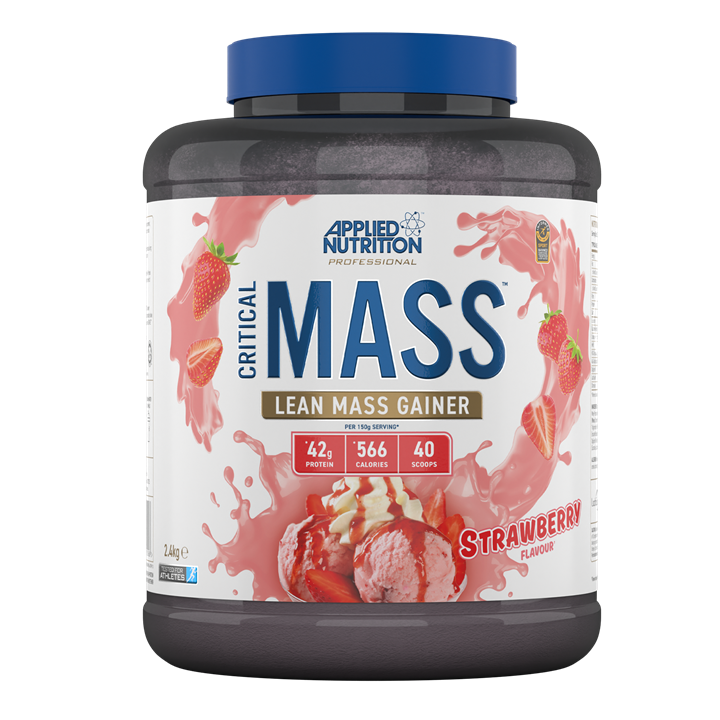 Applied Nutrition Critical Mass Professional Weight Gainer - 2.4kg (5.3lb) with 16 Servings | Muscle Building & Recovery Supplement for Bodybuilding, Fitness & Post-Workout