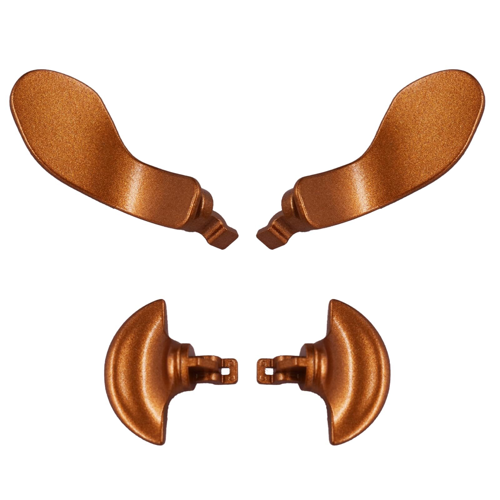 4 Replacement Back Paddles for PS5 DualSense Edge Controller - Gold Metal Back Buttons, Compatible with PS5 DualSense Edge - Enhance Your Gaming Experience for FPS, Racing & Action Games