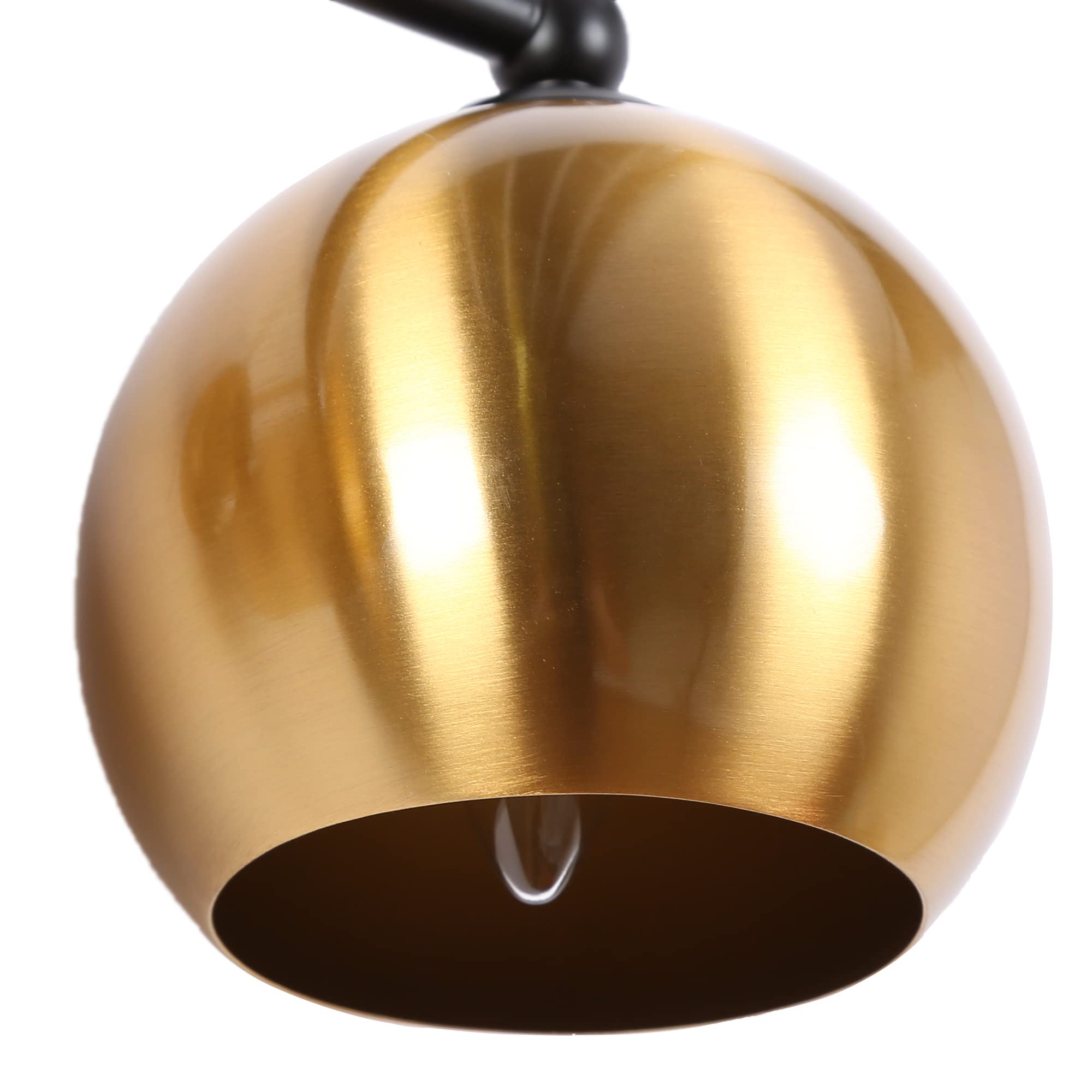Modern Gold Bathroom Vanity Lights - 3 Light Fixture with Metal Shades for Mirror