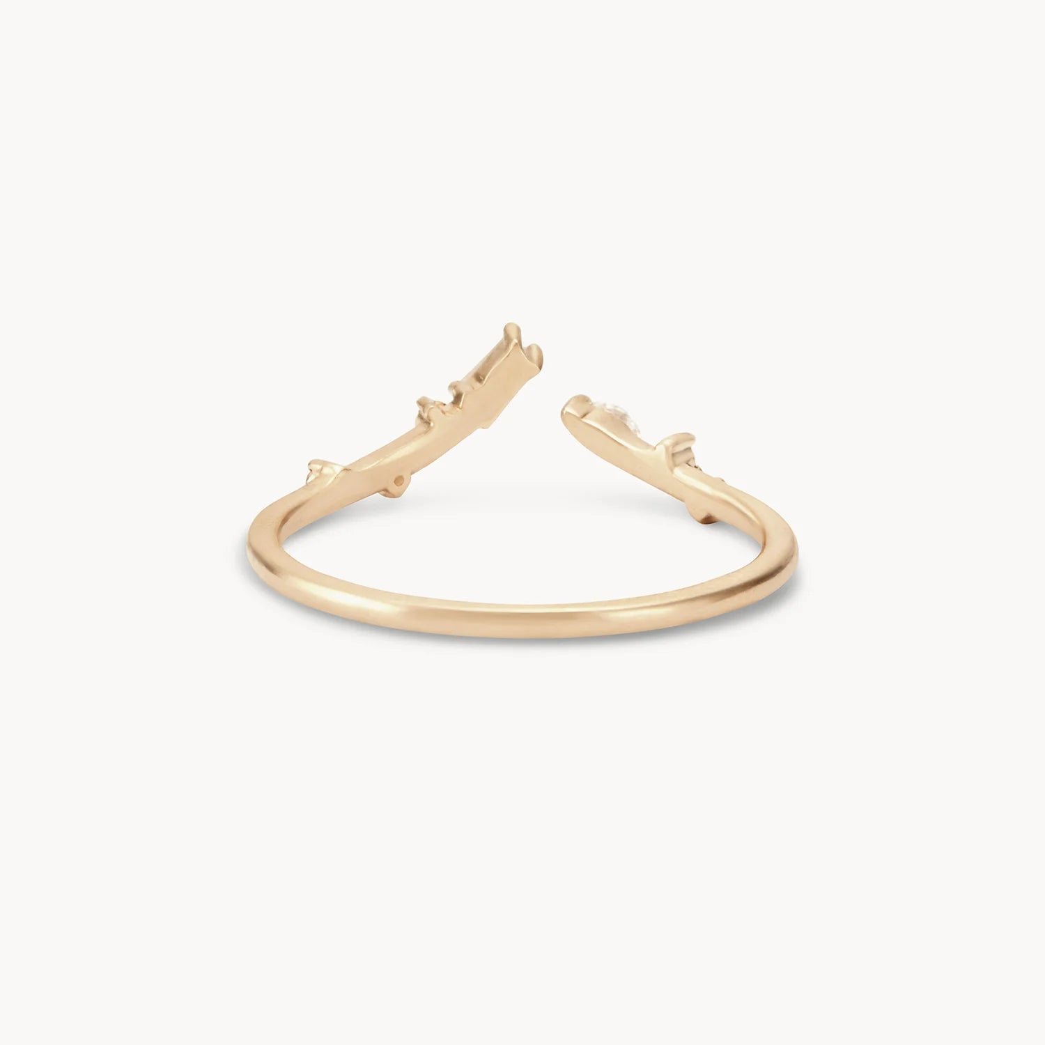 14K Yellow Gold Union of Bliss Ring with White Diamonds - Elegant Wedding Band, Anniversary Gift for Her, Perfect for Engagements & Special Occasions