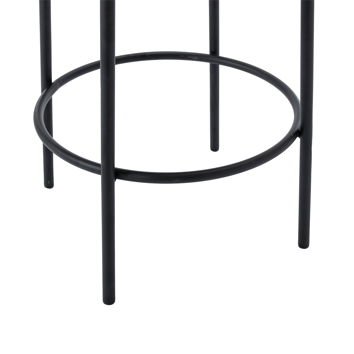 Amara Boucle Bar Stool - Modern Upholstered Counter Height Stool with Metal Legs for Kitchen Island, Breakfast Nook & Home Bar Decor