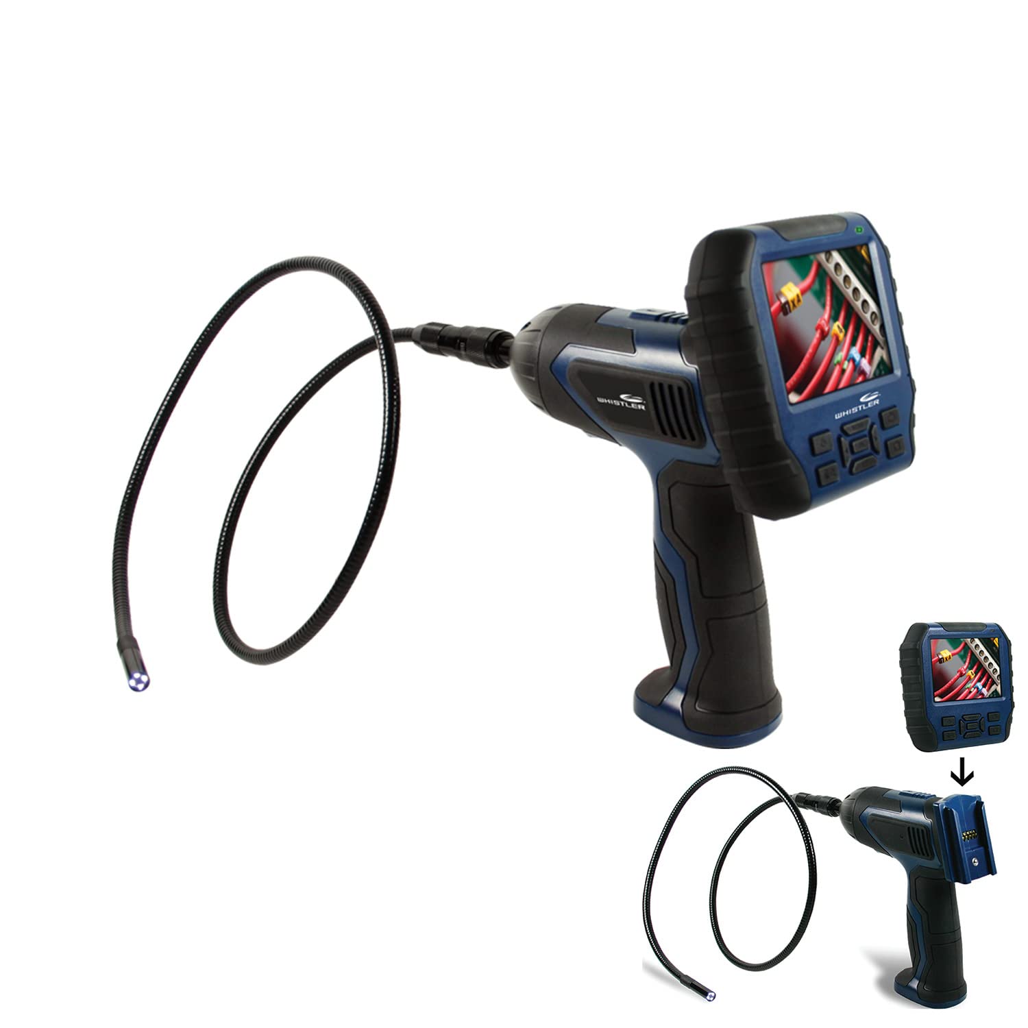 Whistler WIC-5200 Black Inspection Camera - Waterproof Borescope with 5
