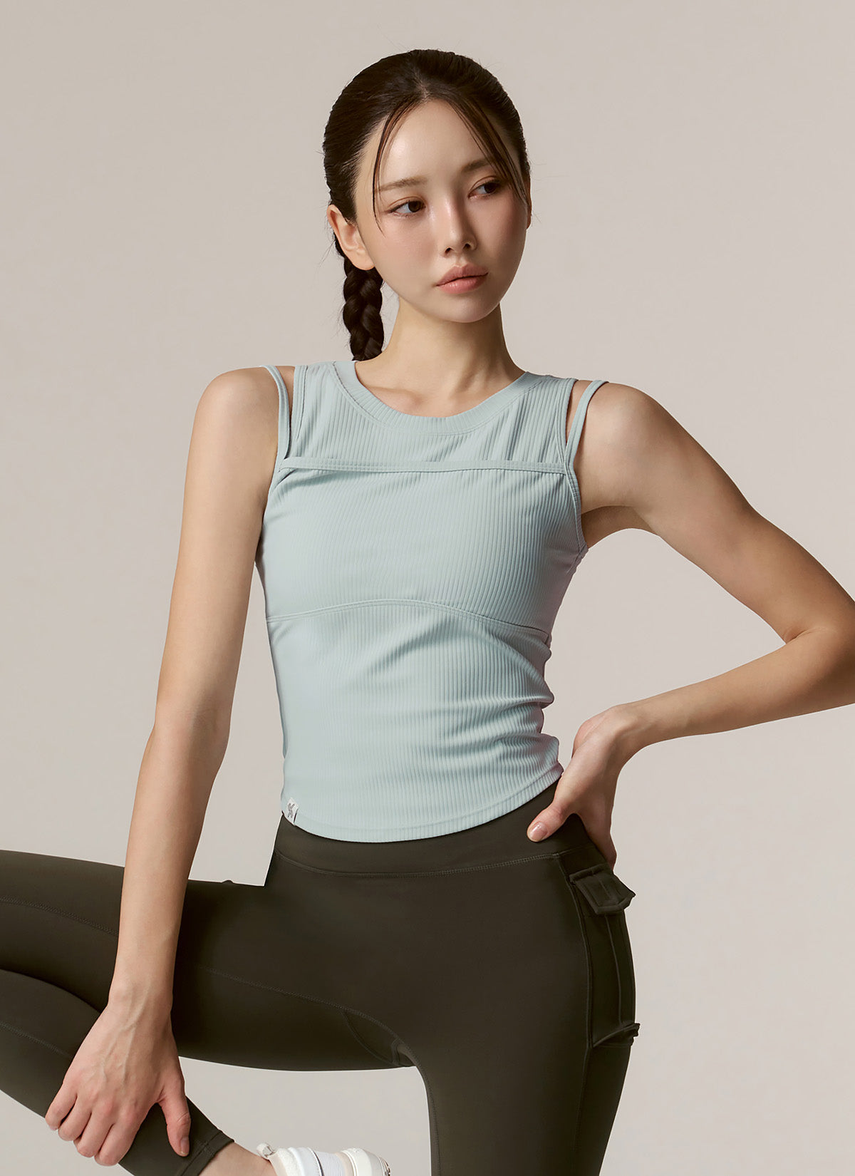 Soft Ribbed Layered Tank Top for Women - Comfortable Stretchy Casual Summer Tops - Perfect for Yoga, Beach, and Everyday Wear