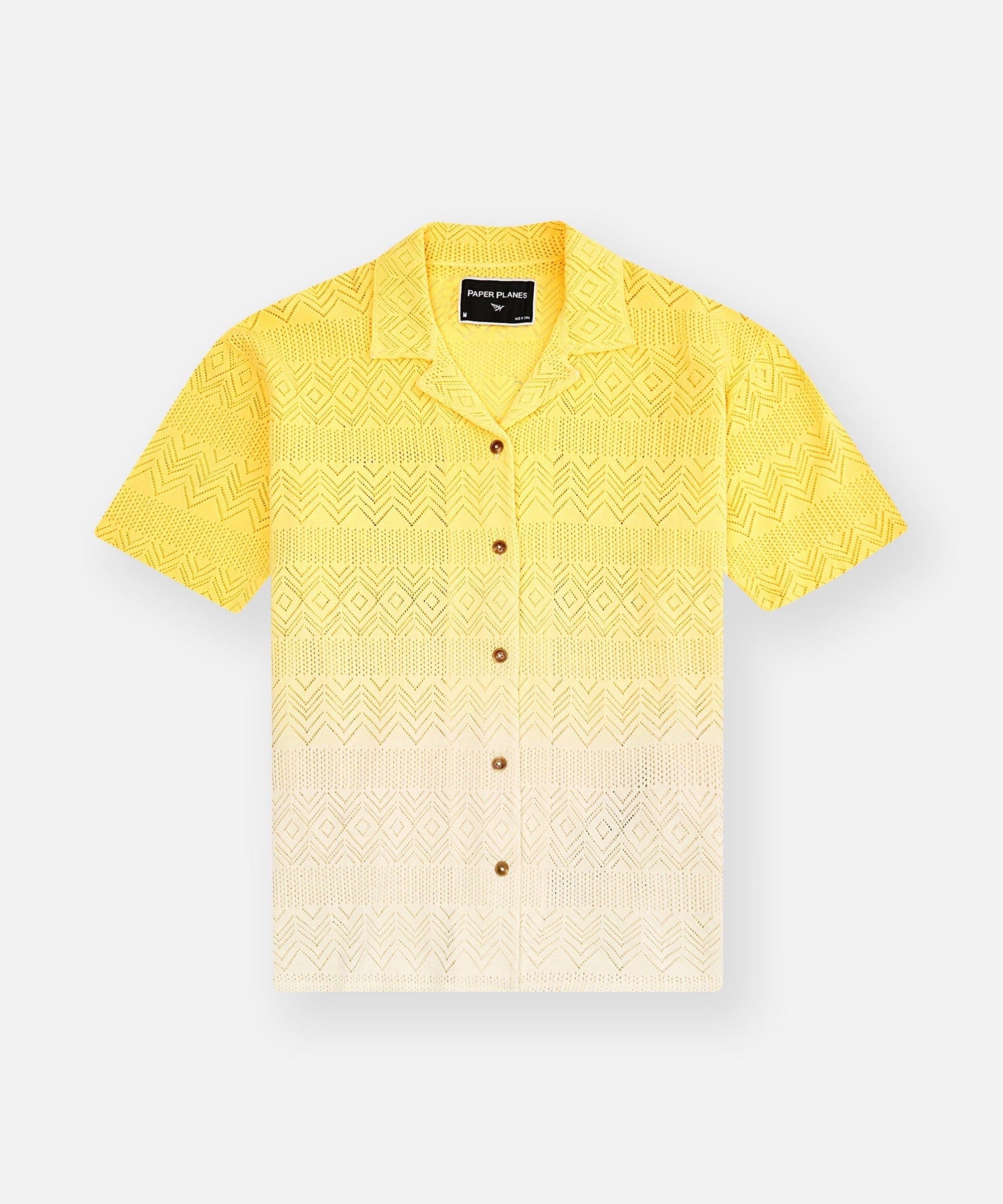 Stylish PAPER PLANES Crochet Button Down Shirt for Men & Women - Trendy Summer Fashion for Beach, Vacation & Casual Outings
