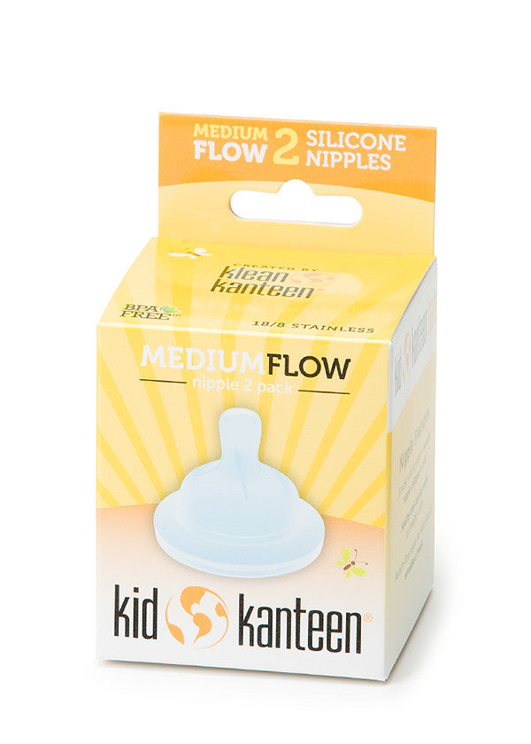 Kid Kanteen Baby Bottle Nipples - BPA-Free, Soft & Flexible for Newborns & Infants - Perfect for Breastfeeding Transition, Travel & Daycare Use