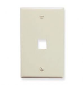 ICC FACE-1-AL Ic107f01al 1-Port Faceplate in Almond - Perfect for Home & Office Network Installations