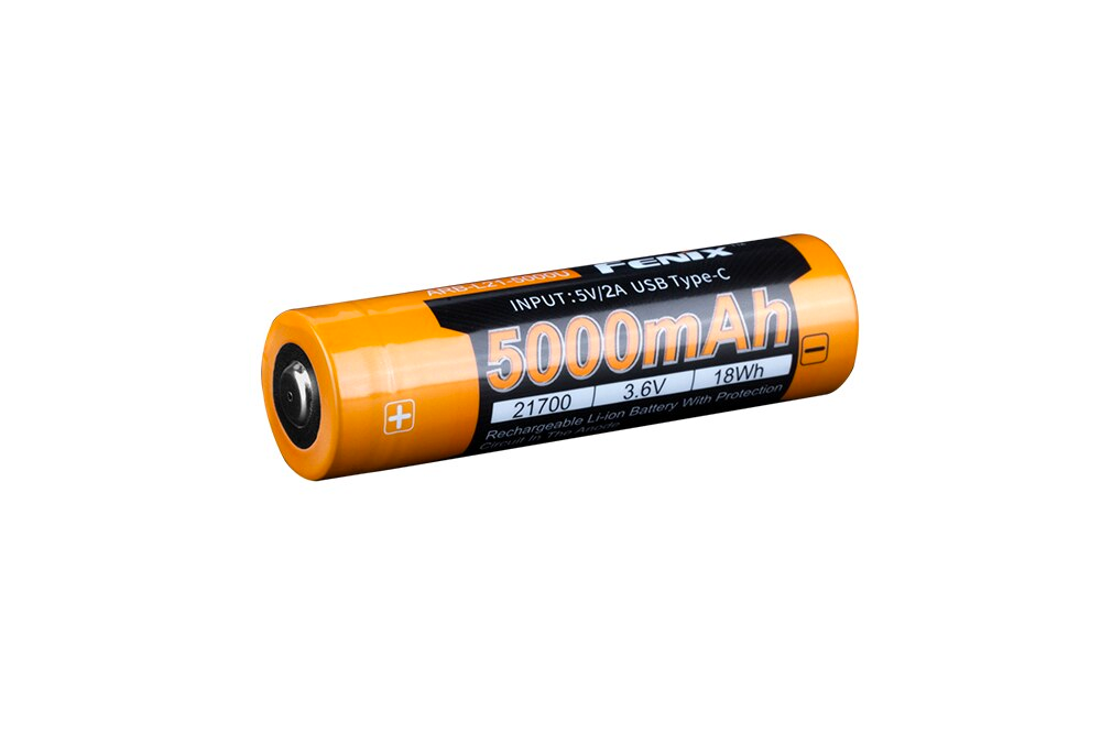 Fenix 21700 Rechargeable Battery 5000mAh High Capacity - Perfect for Flashlights, Headlamps & Outdoor Gear