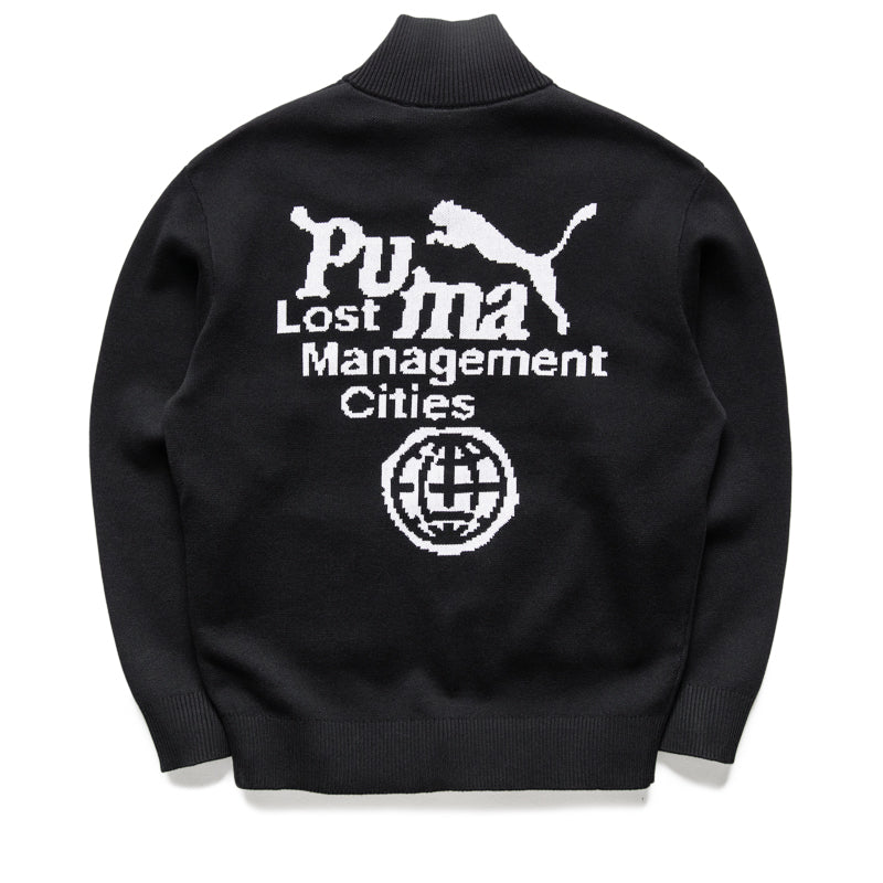 Lost Management Cities x Puma Full Zip Jacket - Black | Men's Streetwear Hoodie for Urban Fashion & Outdoor Activities