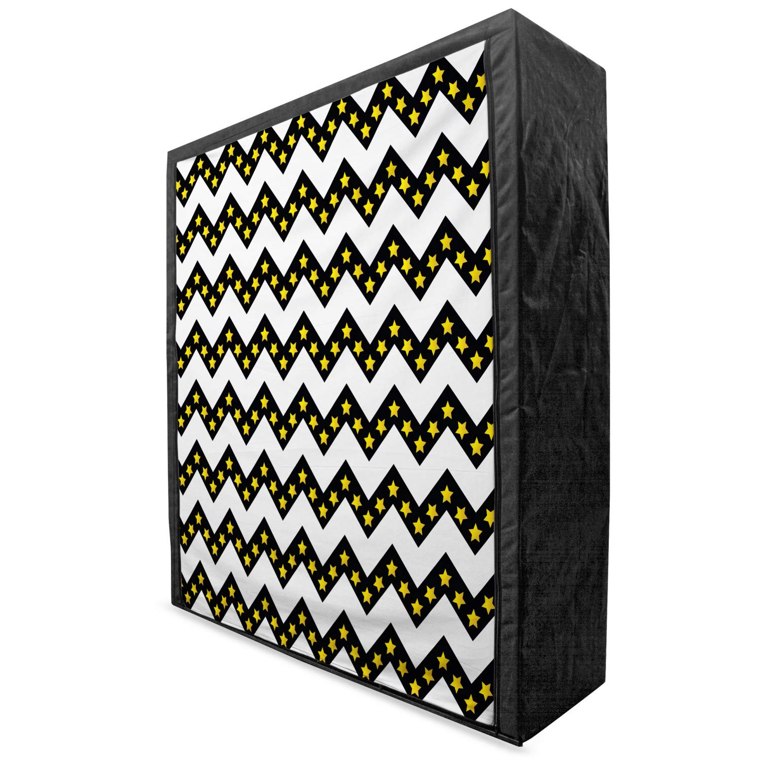 Ambesonne Chevron Portable Fabric Wardrobe Closet Organizer - 59