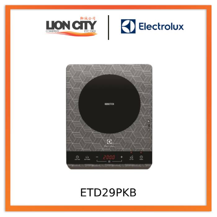 Electrolux ETD29PKB Portable Induction Cooktop - 1800W Fast Heating, 9 Power Levels, Timer & Safety Lock - Perfect for Dorms, Apartments, RVs & Outdoor Cooking