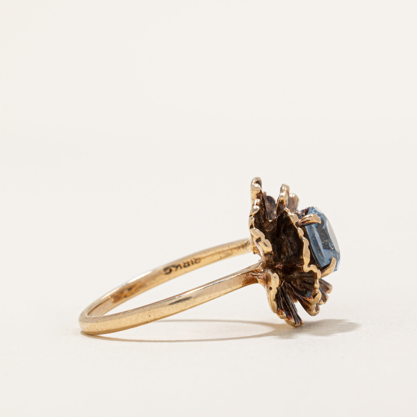 Birks' Synthetic Spinel Flower Ring | 0.25ct Size 6.75 | Elegant Floral Jewelry for Women | Perfect for Weddings, Anniversaries & Special Occasions