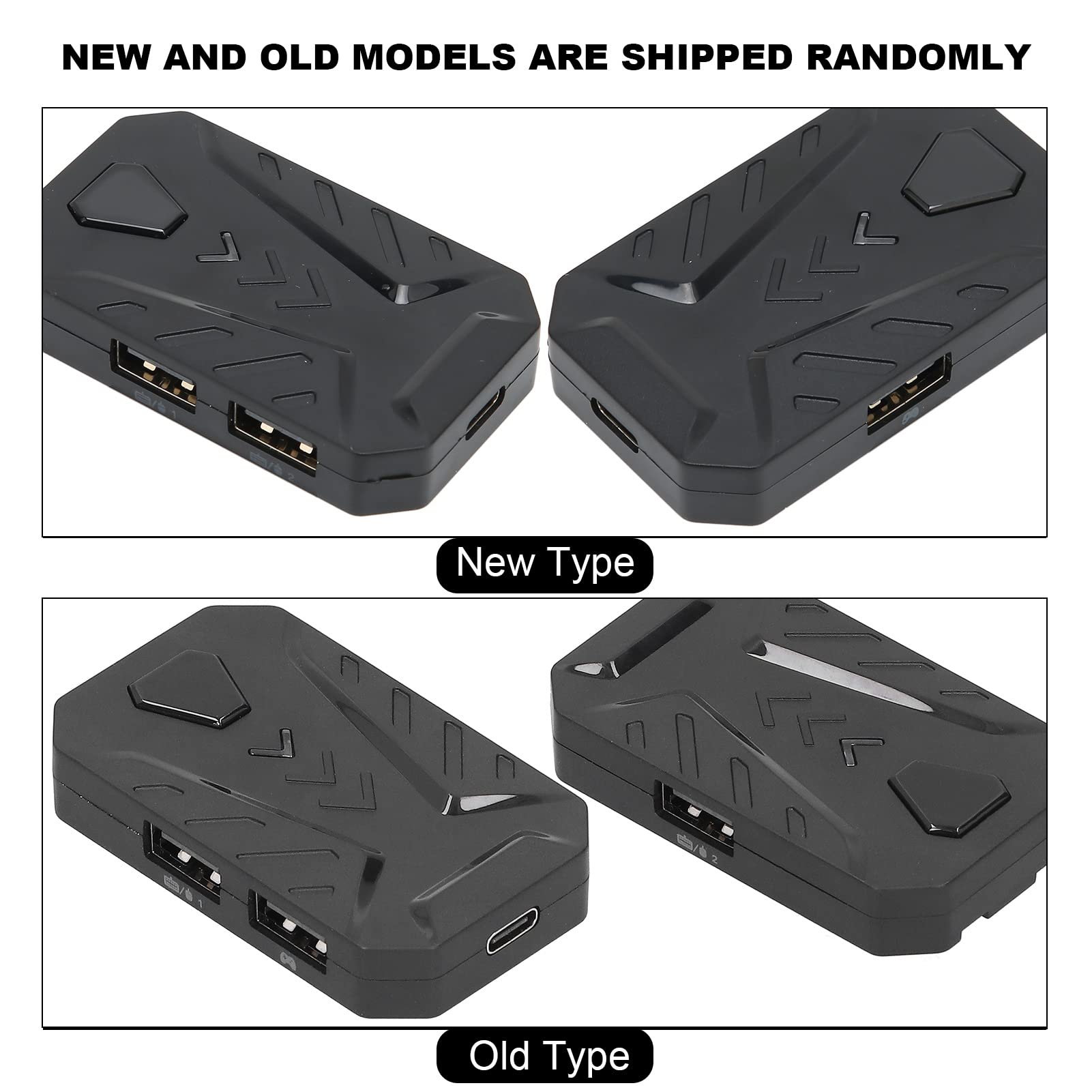 ASHATA Programmable Wired Keyboard and Mouse Converter Adapter for Nintendo Switch, PS5, PS3, PC - Gaming Controller Adapter for FPS, RPG & Competitive Gaming
