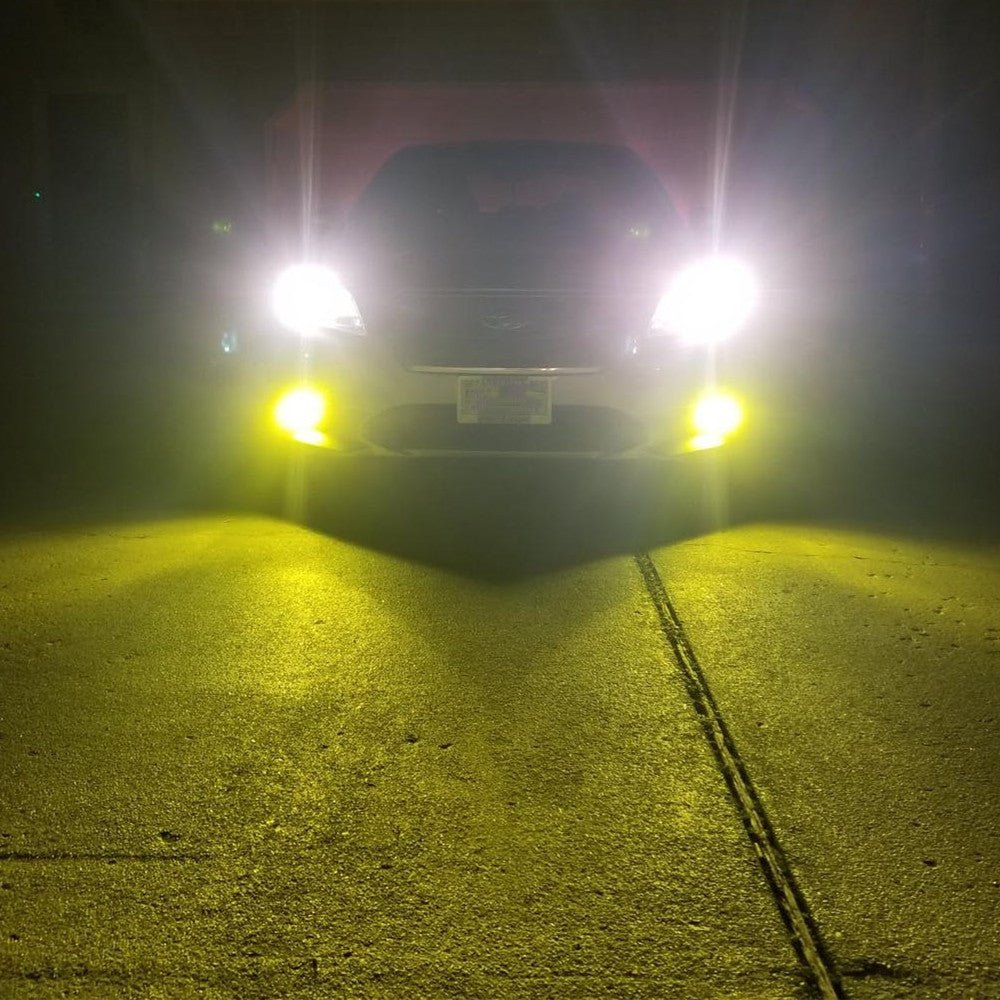 H8 H9 H11 LED Switchback White/Yellow Bulbs - High Performance Fog Lights & Forward Lighting for Cars, Trucks, SUVs - Perfect for Night Driving and Off-Road Adventures