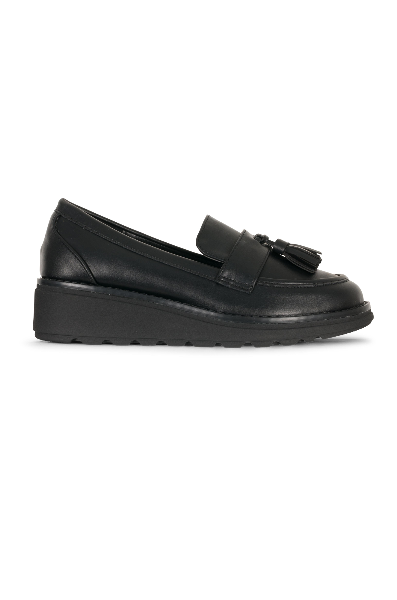 Premium Faux Leather Slip-On Shoes for Men & Women - Black | Comfortable & Stylish Loafers for Casual Wear, Office & Travel | SLICK WW