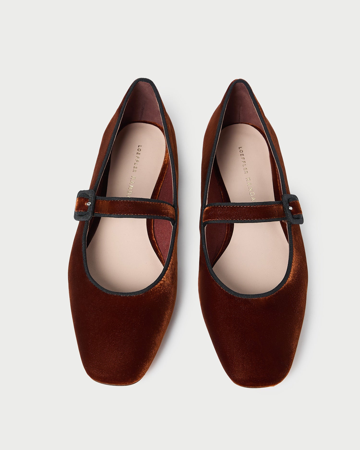 Ginger Sienna Velvet Mary Jane Shoes for Women - Comfortable & Stylish Flats - Perfect for Work, Office, and Casual Wear