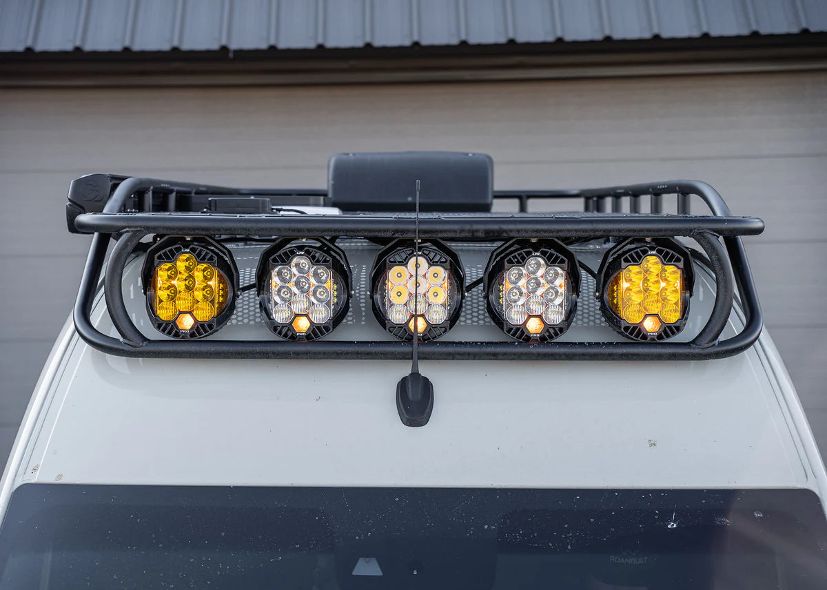 ROAMBUILT Safari Rack 2.0 for 2019-2023 Mercedes Sprinter Van - Heavy Duty Roof Rack for Off-Road Adventures & Overlanding