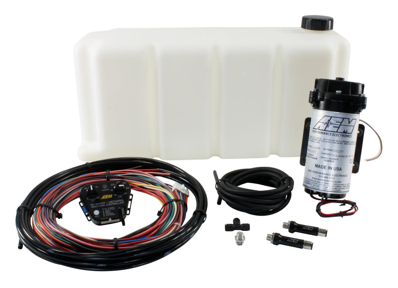 AEM V2 5 Gallon Diesel Water Methanol Injection Kit with Internal MAP Sensor - Boost Performance & Prevent Engine Knock for Diesel Trucks, Race Cars & Off-Road Vehicles