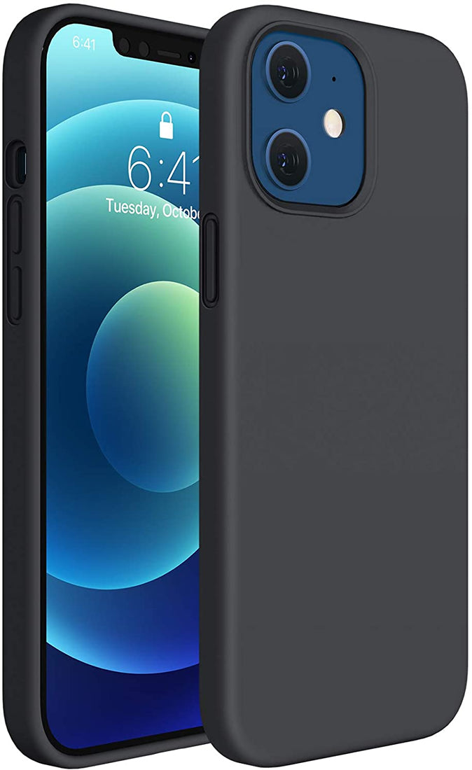 Apple iPhone 12 Case - Premium Shockproof Gel Cover with Soft TPU Bumper, Slim Fit Protective Phone Case for iPhone 12 (Black) - Perfect for Everyday Use, Travel & Outdoor Activities