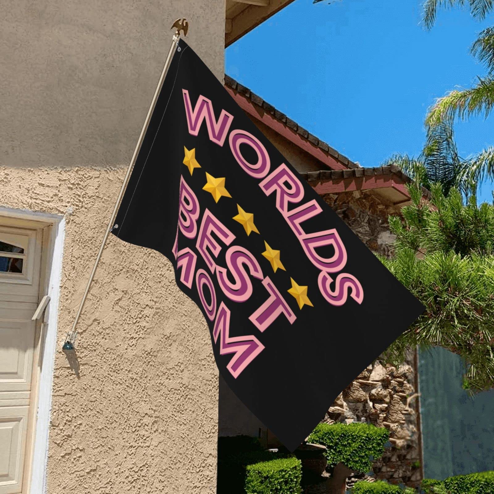 3x5 Ft Happy Mother's Day Flag - Best Mom Gift Ever with Metal Grommets | USA Patriotic Decoration for Yard, Garden & Home Celebration