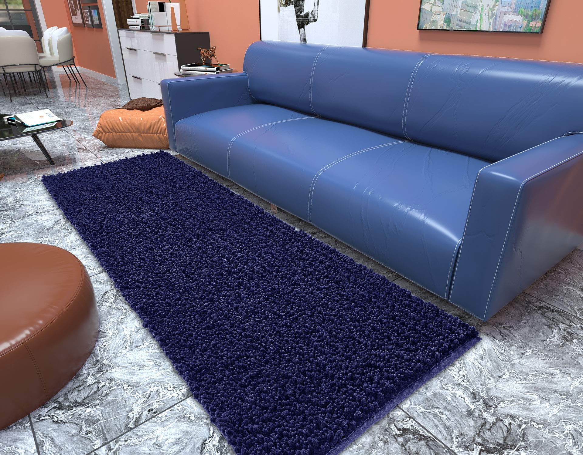 Yimobra Extra Soft Absorbent Chenille Bath Rug Mat - 55.1