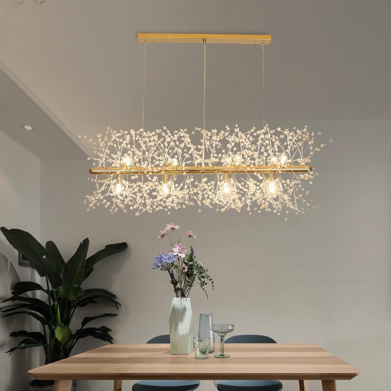 Elegant Dandelion Chandelier - Modern Floral Ceiling Light Fixture for Living Room, Bedroom, Dining Room Decor | Perfect for Home, Wedding, Cafe Lighting