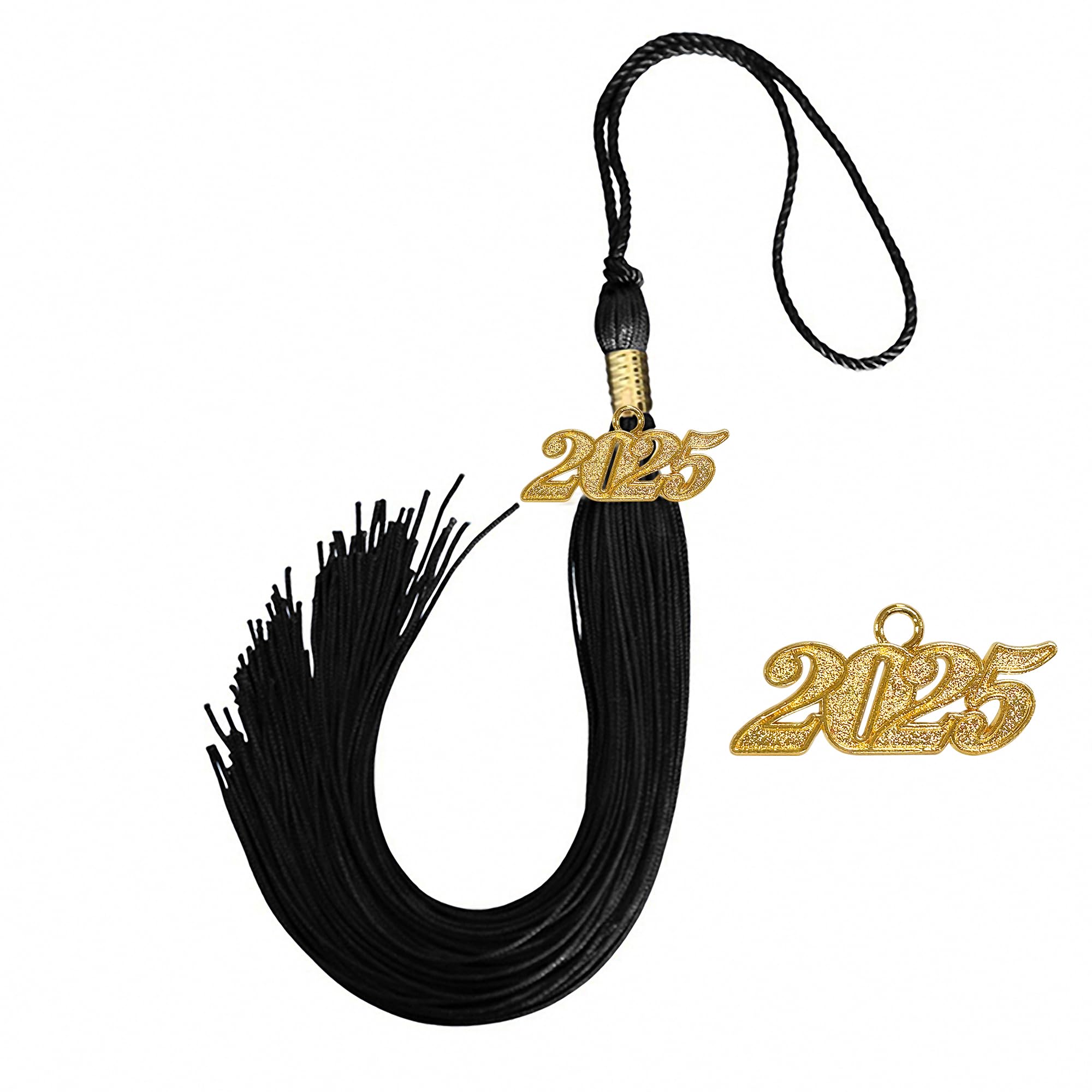 2025 Graduation Cap Tassel with Year Charm - Happy Secret Graduation Ceremony Accessories for High School & College Graduates - Perfect for Commencement, Photo Shoots & Keepsakes