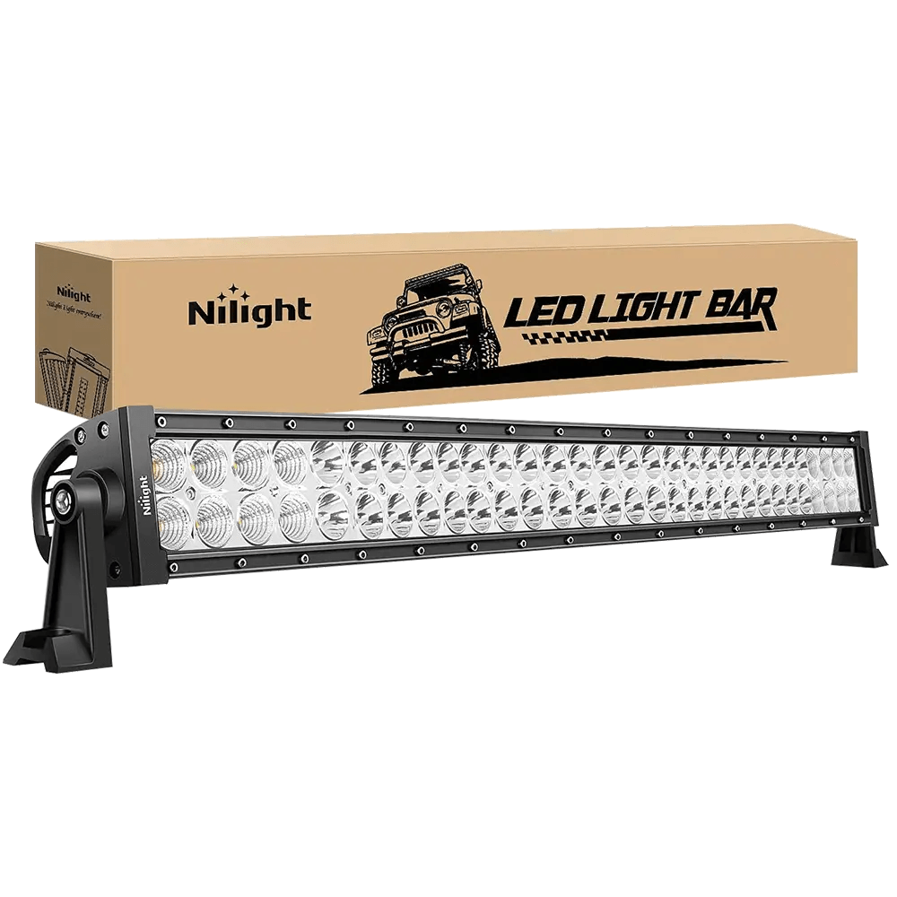 32 Inch 180W Double Row Spot Flood LED Light Bar for Off-Road Trucks, ATVs, UTVs - Waterproof, Durable Lighting for Night Driving, Camping, Hunting & Outdoor Adventures