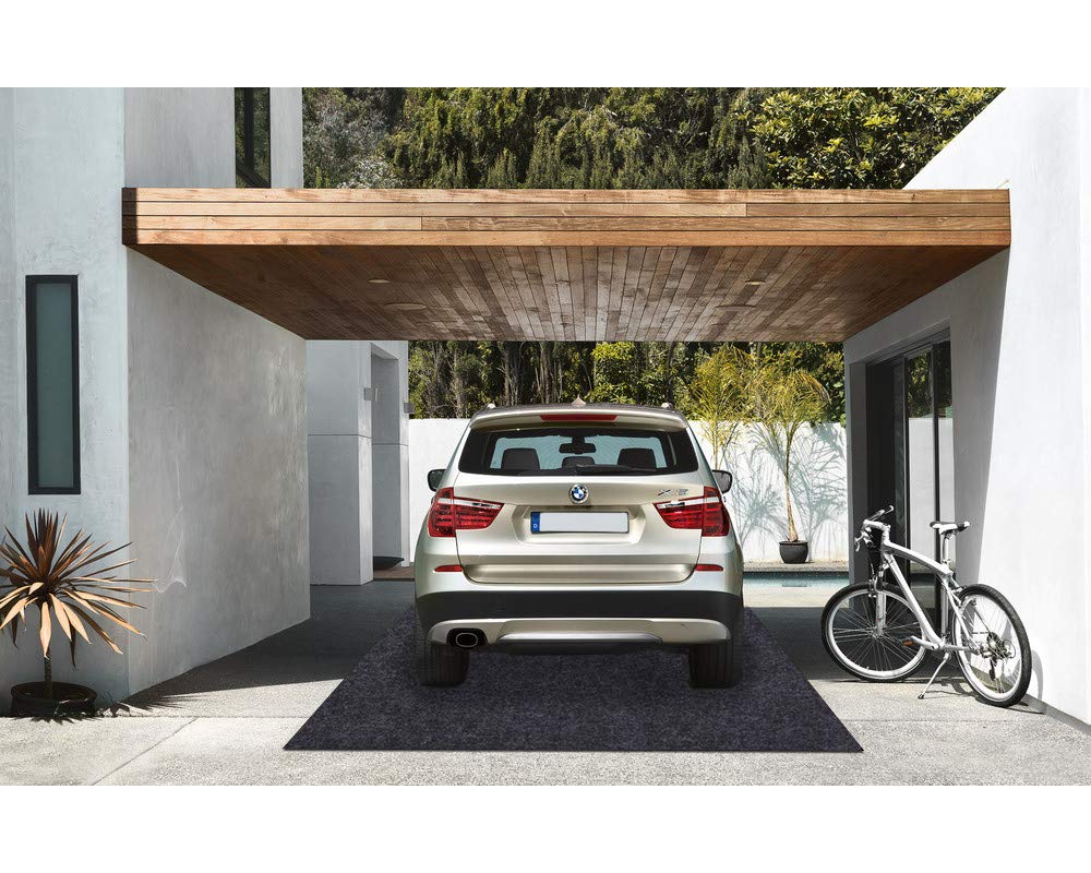 Premium Garage Floor Mat - Heavy Duty Absorbent Fabric with Anti-Slip Waterproof Backing - Washable Parking Mat for Garage & Workshop (16.7ft x 6.7ft) - Protects Floors from Oil, Dirt & Moisture