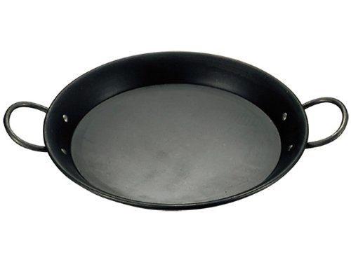 20cm Iron Paella Pan - Traditional Spanish Cooking Pot for Seafood, Rice & Paella - Perfect for Stovetop, Grill & Outdoor Cooking