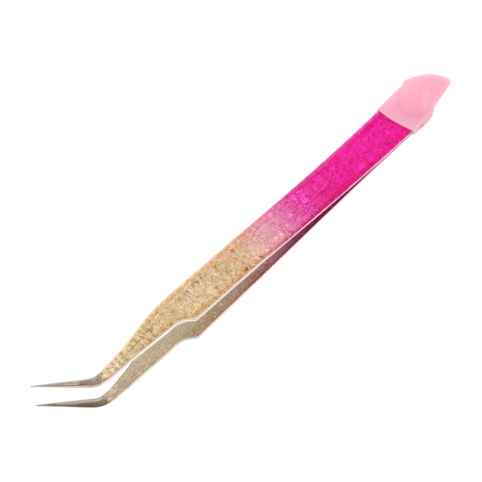 Precision Manicure Tweezers for Nail Stickers & Eyelash Extensions - Professional Nail Art Tweezers for Stickers, False Lashes & Beauty Applications - Perfect for Salon, Home Use & DIY Nail Designs