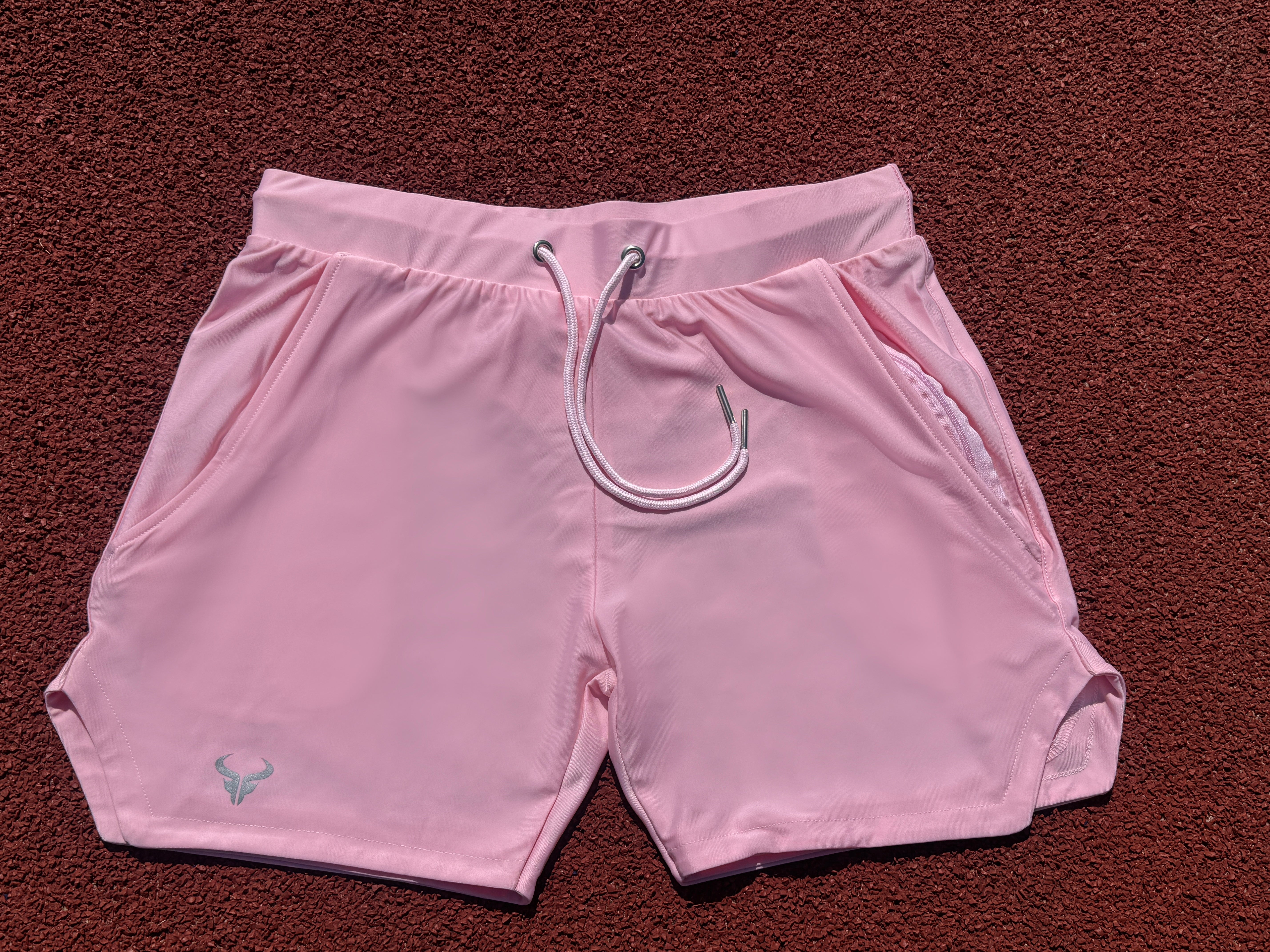 Cerus Light Pink Titan Linerless Running Shorts for Women - Breathable Workout Shorts for Gym, Yoga & Active Lifestyle