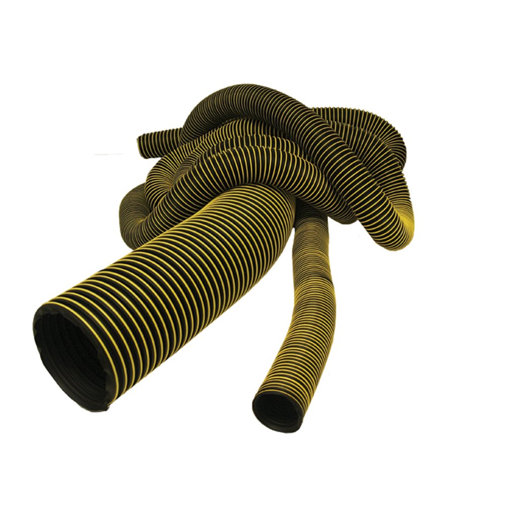 Thermoplastic Flex Medium Duty WS Rubber Hose - 8 Inch ID x 25 Feet Length (Fully Stretched) for Industrial Water Transfer, Chemical Handling & Agricultural Irrigation