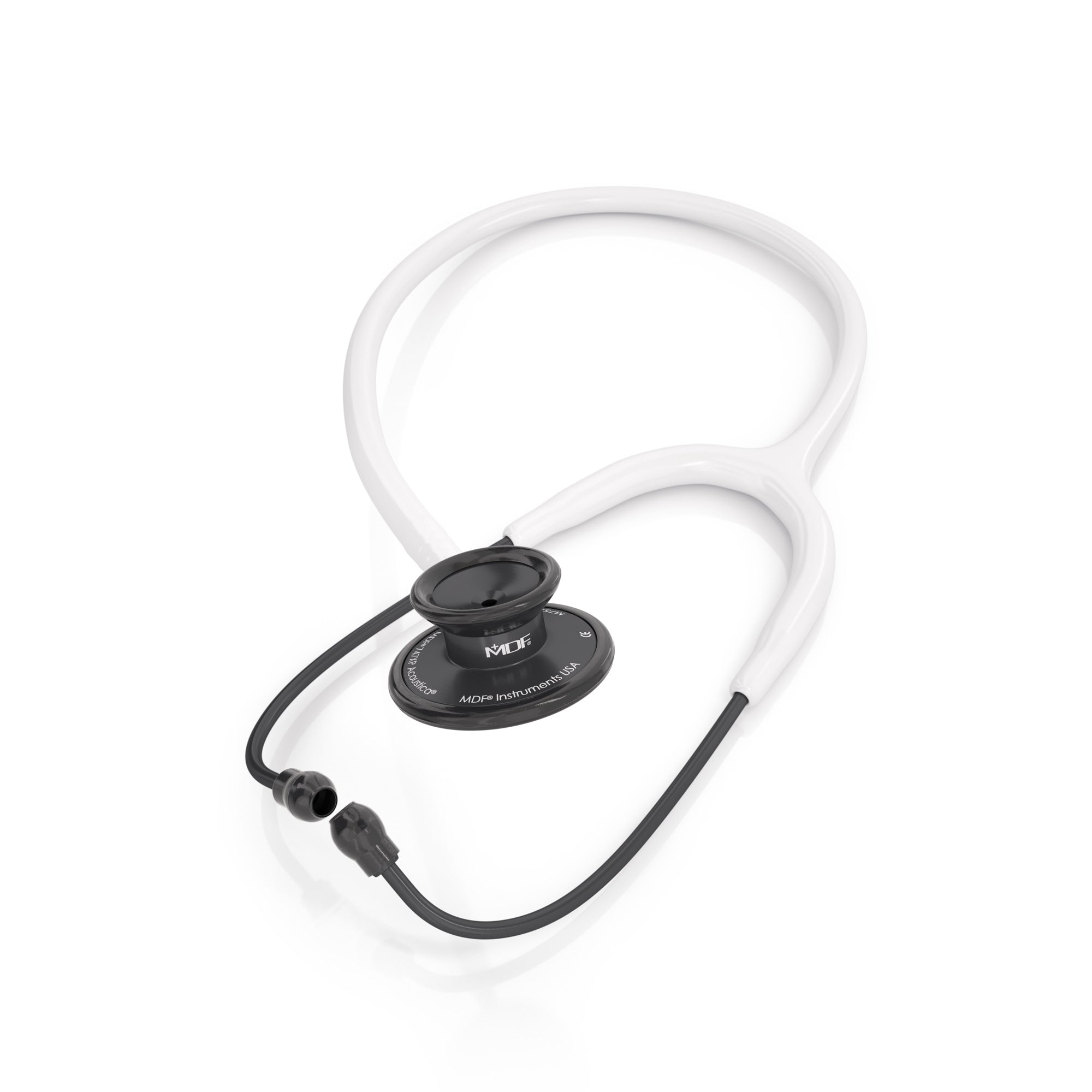 Acoustica® Professional Stethoscope - White & Black for Doctors, Nurses & Medical Students | Ideal for Clinical Use, Patient Exams & Healthcare Training