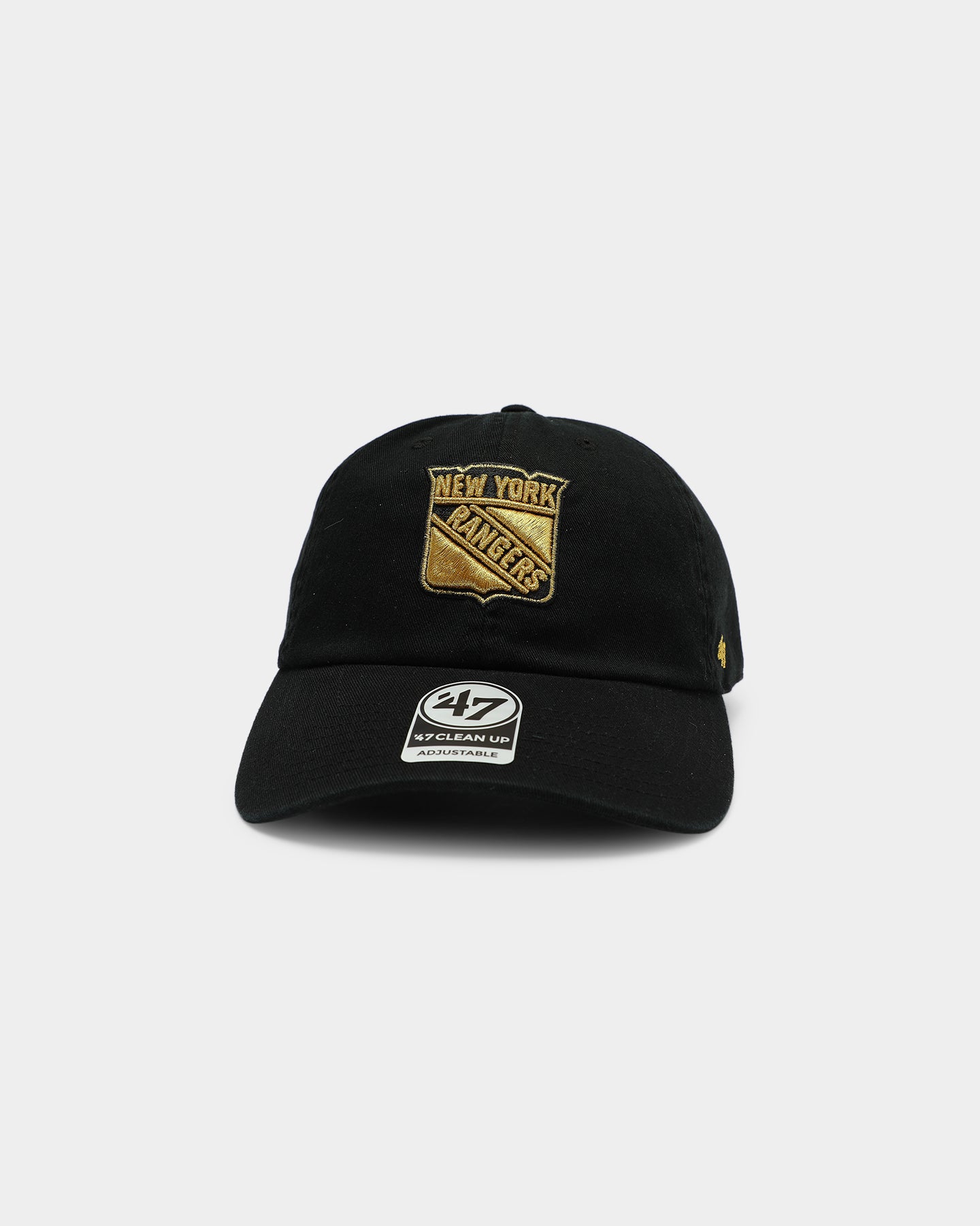 47 Brand New York Rangers Snapback Hat - Black & Gold Adjustable Strapback Cap for Men & Women - Perfect for Sports Fans, Casual Wear, and Outdoor Activities
