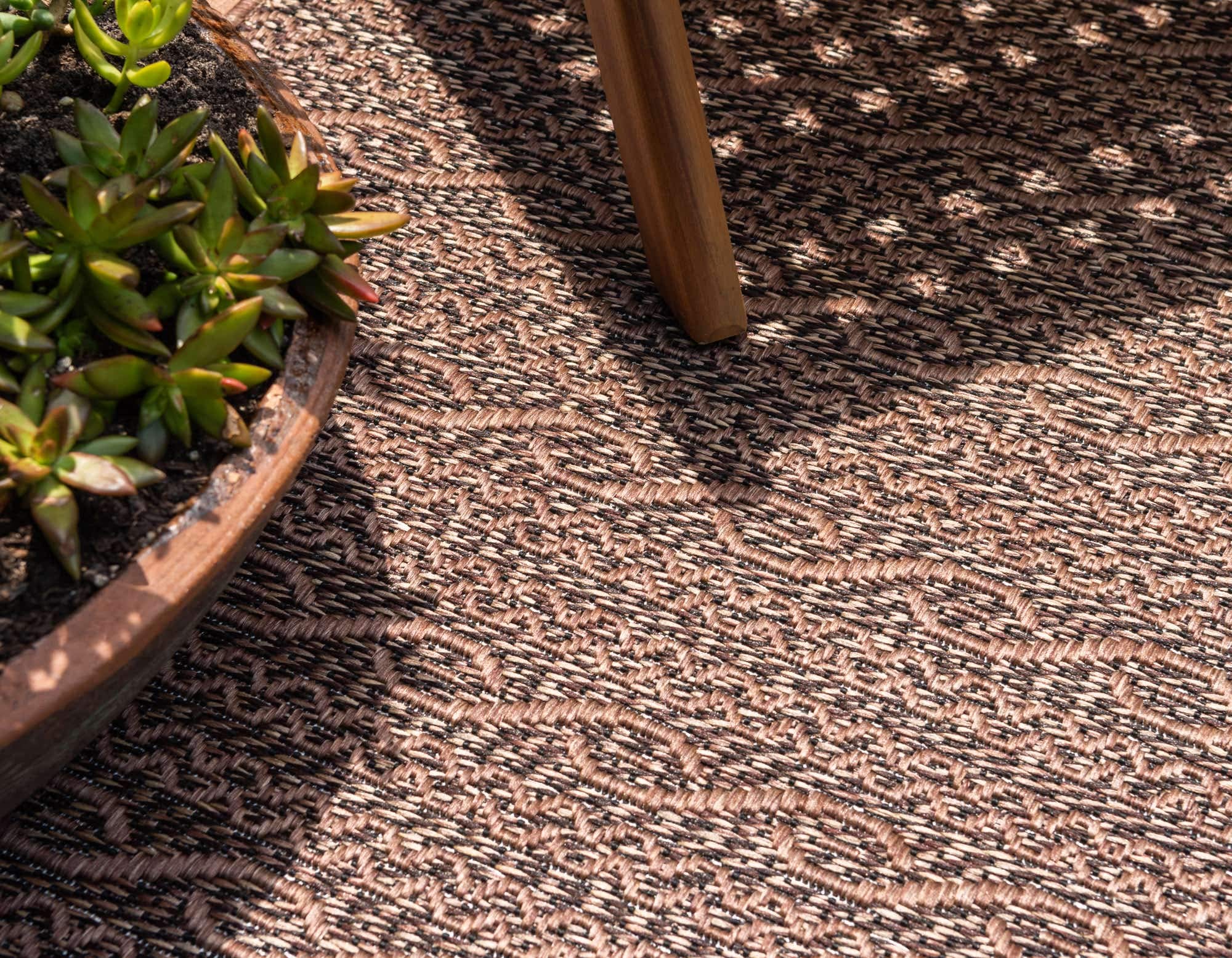 Unique Loom Modern Outdoor Area Rug 8' x 11' 4