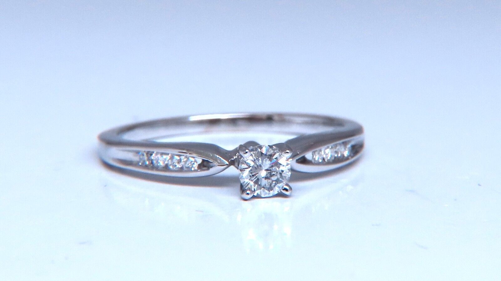 14K Gold Traditional Natural Diamond Engagement Ring 0.24ct - Perfect for Proposals, Anniversaries & Special Occasions