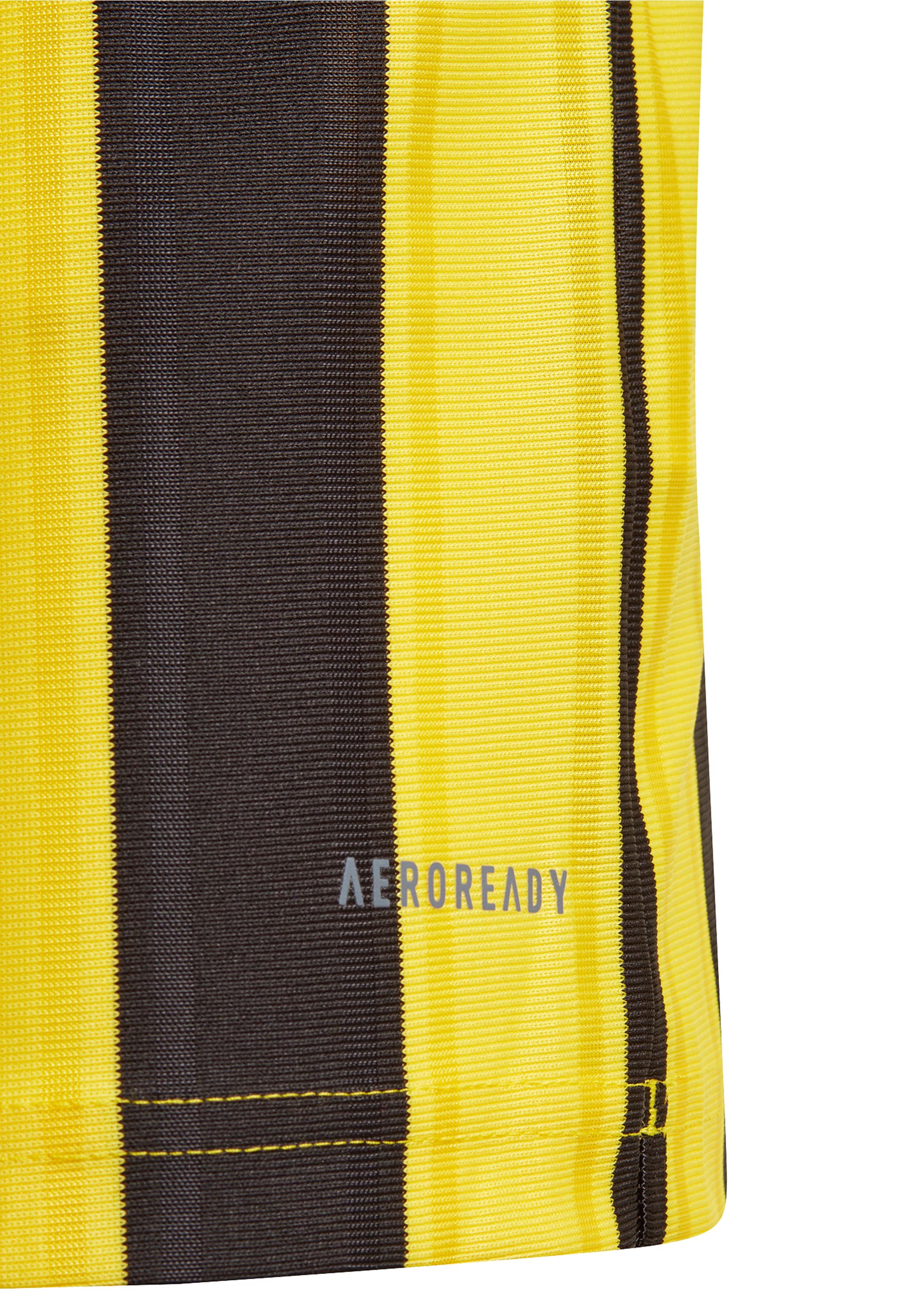 Adidas Youth Striped 21 Soccer Jersey - Yellow & Black - Lightweight Breathable Football Shirt for Kids | Perfect for Training, Matches & Fan Wear