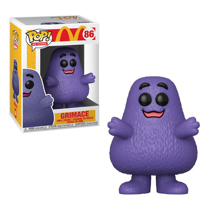Funko Pop! Vinyl Figure - McDonald's Grimace Ad Icons Collectible #86 - Perfect for Fast Food Merchandise Displays & Pop Culture Collections
