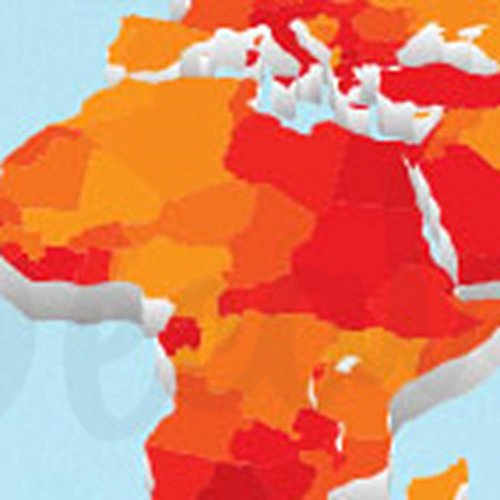 Orange Worldmap