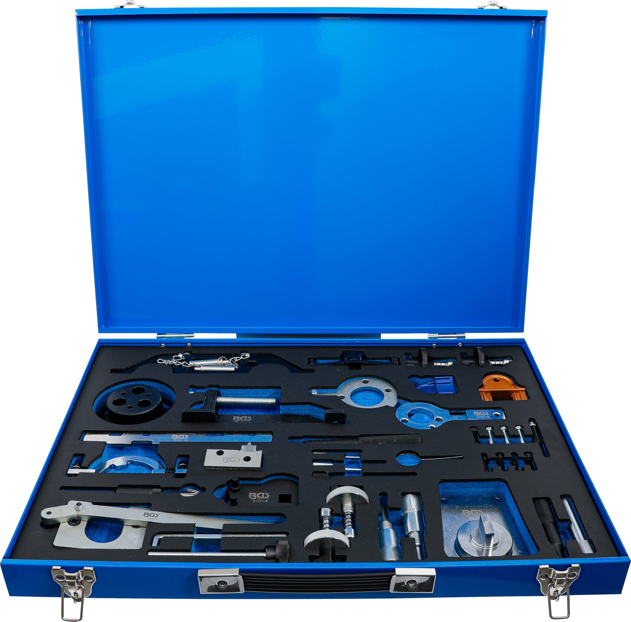 BGS 4138 Workshop Trolley Insert 3/3 - Professional Engine Adjustment Tool Set Compatible with Opel, Chevrolet, Saab, FIAT, Lancia, Suzuki, Ford - Perfect for Auto Repair Shops & DIY Car Maintenance