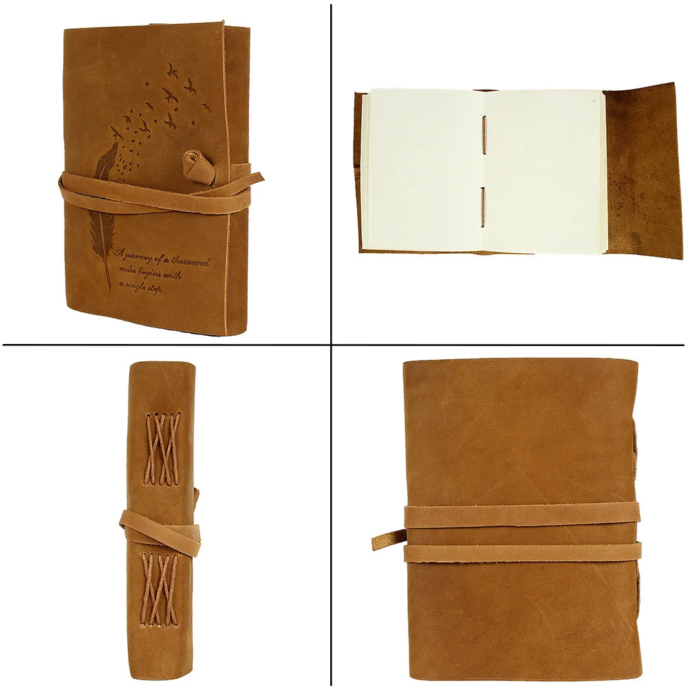 Handmade Tree of Life Leather Journal - Vintage Writing Notebook for Men & Women - Perfect for Travel, Journaling & Gift Giving