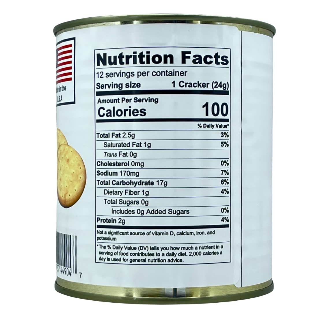 Future Essentials Hardtack Sailor Pilot Bread - 12 Cans Case | Long Shelf Life Survival Food for Camping, Emergency Preparedness & Outdoor Adventures