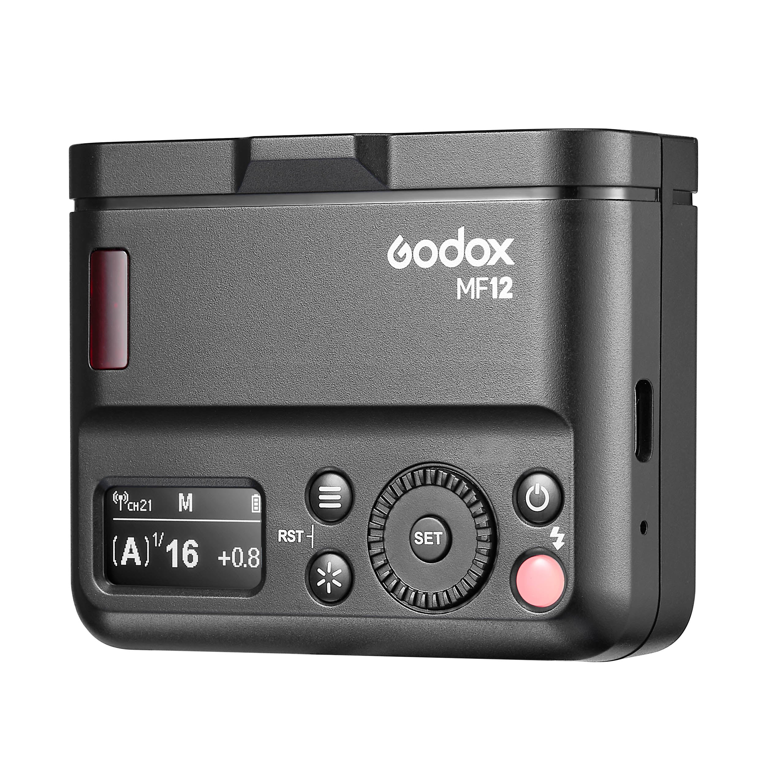 MF12 12W 2.4GHz Ultra Compact Macro Flash with Optional Fitting - Perfect for DSLR Photography, Product Shots & Close-Up Macro Shooting