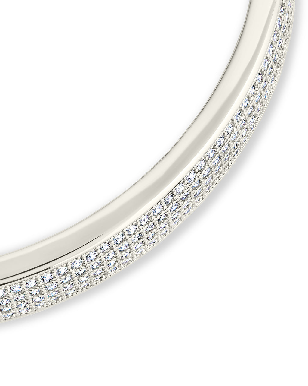 Nessa CZ Bangle Bracelet for Women - Elegant Cubic Zirconia CZ Bracelet - Perfect for Parties, Weddings & Everyday Wear
